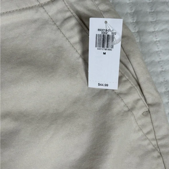 Old Navy OG Chino High Rise Utility Cargo Pants Medium NWT Off White - Picture 6 of 9